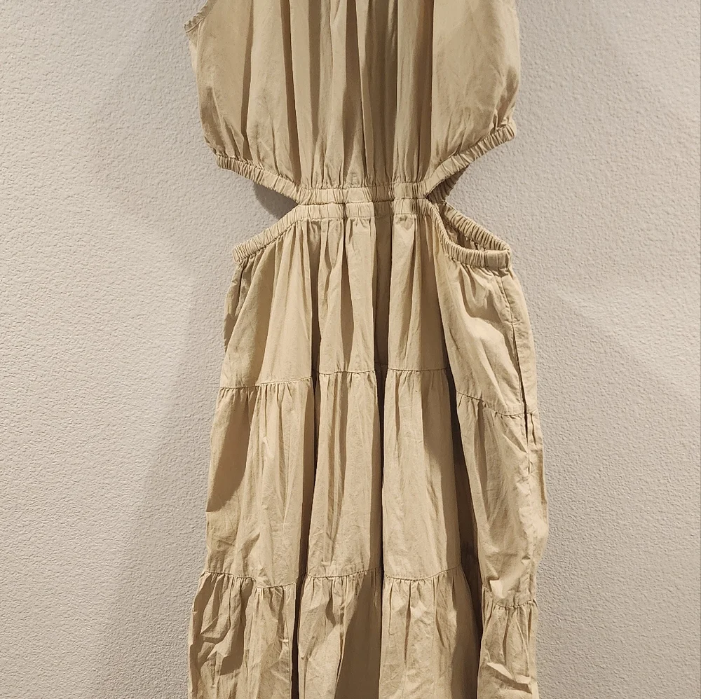 J. Crew Backless Tan Dress - Picture 2 of 4